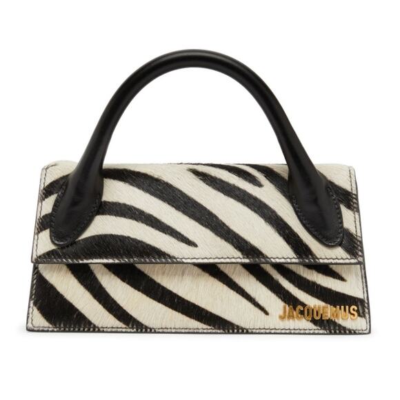 Jacquemus Handbags - JACQUEMUS CALF HAIR ANIMAL PRINT LONG MINI SHOULDER BAG AUTHENTIC NWT